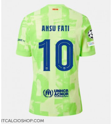 Barcelona Ansu Fati #10 Terza Maglia 2024-25 Manica Corta